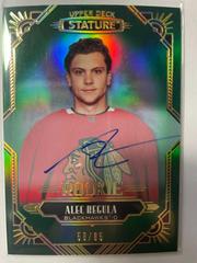 Alec Regula [Green Autograph] #161 Hockey Cards 2020 Upper Deck Stature Prices