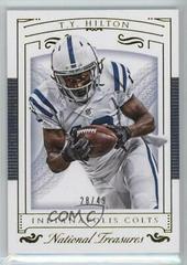 T.Y. Hilton [Gold] #3 Football Cards 2015 Panini National Treasures Prices