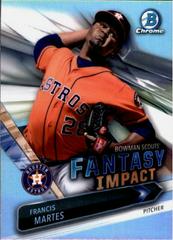 Francis Martes #BSI-FM Baseball Cards 2016 Bowman Draft Scouts' Fantasy Impact Prices