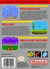 Back Cover | Super Mario Bros Duck Hunt World Class Track Meet NES