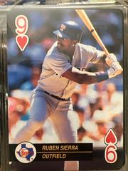 Ruben Sierra [9 of Hearts] Baseball Cards 1992 U.S. Playing Card Aces Prices