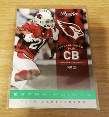 Patrick Peterson [Extra Points Green] #4 Football Cards 2012 Panini Prestige Prices