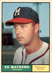 Ed Mathews #120 Baseball Cards 1961 Topps Prices