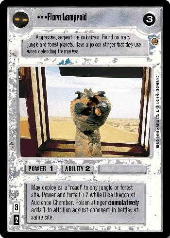 Florn Lamproid [Limited] Star Wars CCG Jabba's Palace