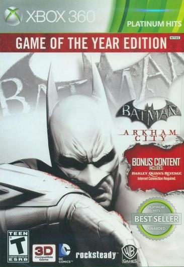 Batman: Arkham City [Game of the Year Platinum Hits] Cover Art