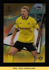 Erling Haaland [Gold Refractor] Soccer Cards 2020 Topps Finest UEFA Champions League Prices