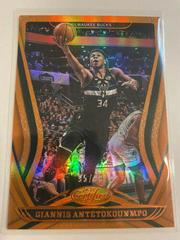Giannis Antetokounmpo [Mirror Orange] #127 Basketball Cards 2020 Panini Certified Prices