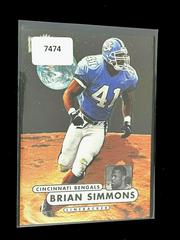 Brian Simmons #175 Football Cards 1998 Metal Universe Prices