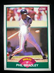 Phil Bradley #44T Baseball Cards 1989 Score Traded Prices