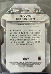 Back | Brooks Robinson [Black] Baseball Cards 2022 Topps Diamond Greats Die Cuts
