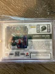 Back Of Card | Garrett Wilson [Green-VARIATION Relic Patch] Football Cards 2022 Panini Contenders Rookie Ticket Swatches