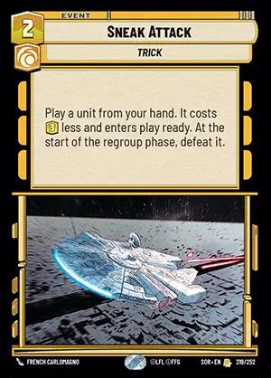 Sneak Attack [Foil Hyperspace] #219 Precios | Star Wars Unlimited ...