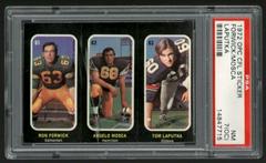 Angelo Mosca, Ron Forwick, Tom Laputka Football Cards 1972 O Pee Chee CFL Sticker Prices