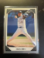 Chuck Crim #28 Baseball Cards 1991 Leaf Prices