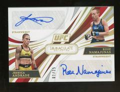 Jessica Andrade, Rose Namajunas #DA-JRN Ufc Cards 2021 Panini Immaculate UFC Dual Autographs Prices
