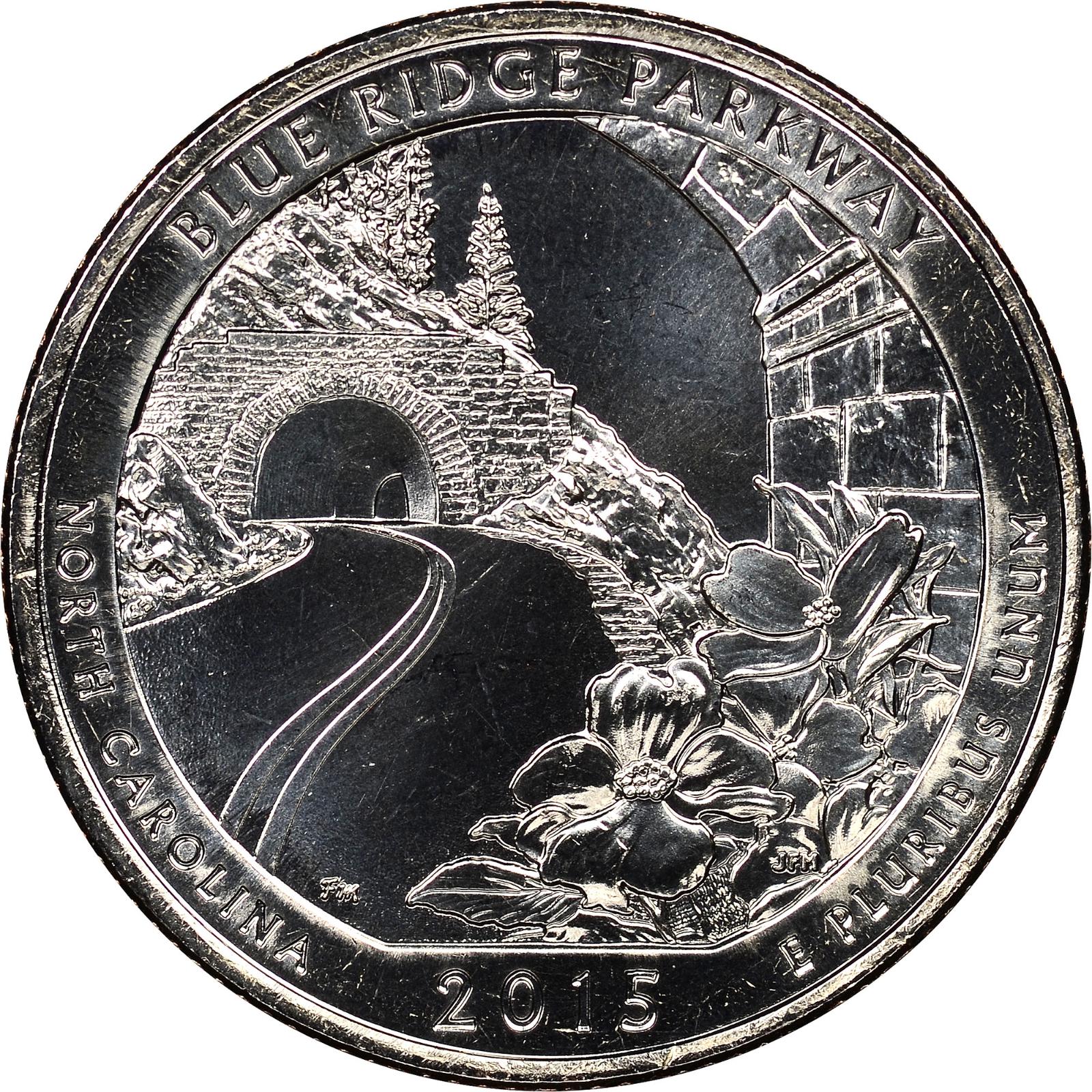 2015 P [BLUE RIDGE] Coins America the Beautiful Quarter