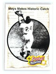 Willie Mays [The Catch] Baseball Cards 1993 Upper Deck Heroes Willie Mays Prices
