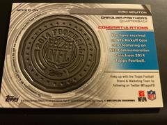 Kick Off Coin Card  | cam newton Football Cards 2014 Topps NFL Kickoff Coin