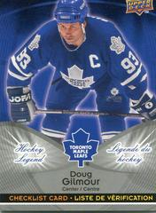 Checklist - Doug Gilmour #CL6 Hockey Cards 2009 Upper Deck McDonald's Prices