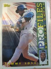 Sammy Sosa Baseball Cards 1996 Topps Profiles Prices