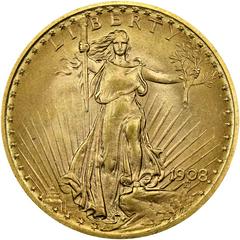 1908 [MOTTO SATIN PROOF] Coins Saint-Gaudens Gold Double Eagle Prices