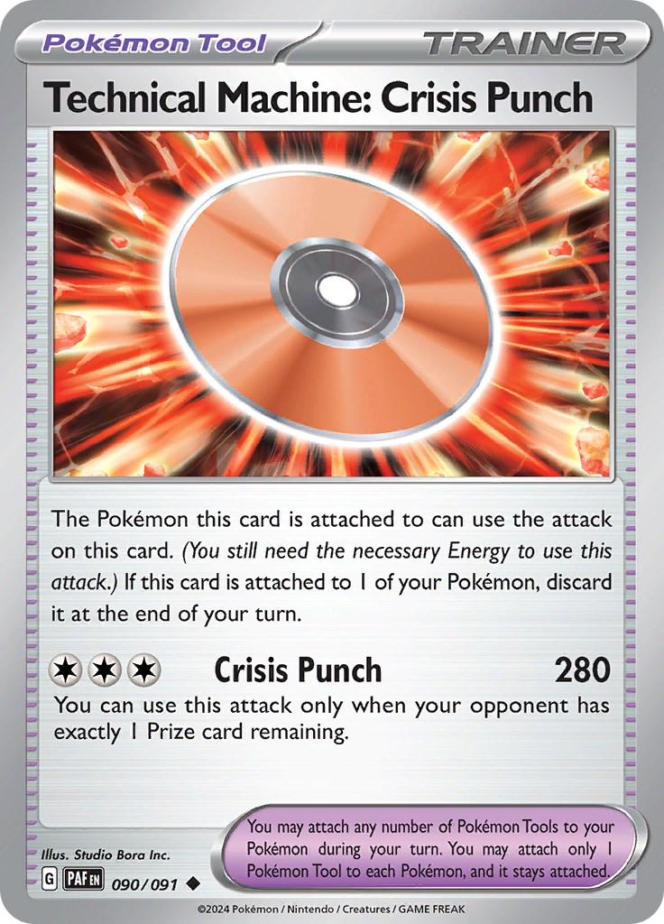 Technical Machine: Crisis Punch #90 Pokemon Paldean Fates