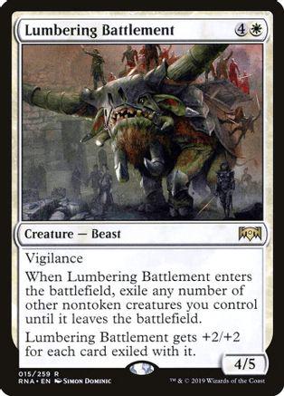 Lumbering Battlement [Foil] Magic Ravnica Allegiance