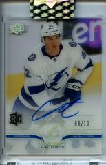 Cal Foote Hockey Cards 2020 Upper Deck Clear Cut Autographs Prices