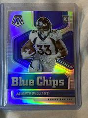 Javonte Williams [Silver] #14 Football Cards 2021 Panini Mosaic Blue Chips Prices