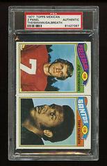 Theismann, Galbreath [2 Panel] Football Cards 1977 Topps Mexican Prices