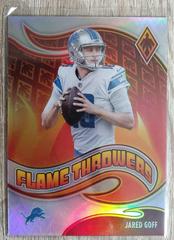 Jared Goff Football Cards 2021 Panini Phoenix Flame Throwers Prices