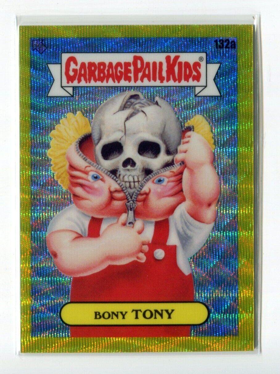 BONY TONY [Yellow Wave] #132a 2021 Garbage Pail Kids Chrome