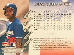 Rear | Wilton Guerrero Baseball Cards 1997 Panini Donruss Team Set