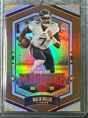 Malik Willis [Gold] #34 Football Cards 2022 Panini Chronicles Marquee Prices