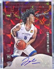 Jaylin Williams [Red] #HSR-JYW Basketball Cards 2022 Panini Hoops Hot Signatures Rookies Prices