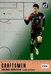 Heung Min Son [Green] #18 Soccer Cards 2022 Panini Donruss Craftsmen Prices