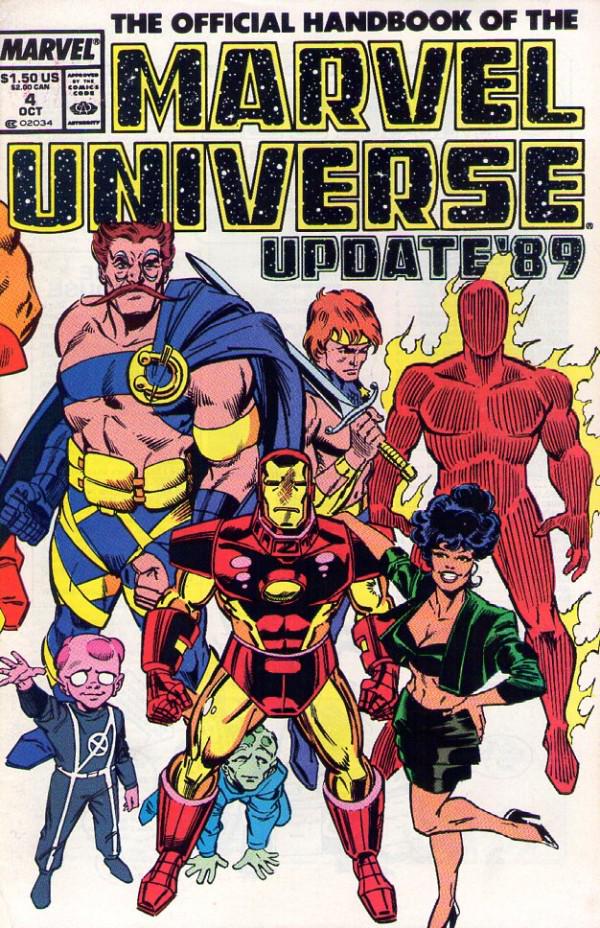 The Official Handbook of the Marvel Universe - Update 89 [Newsstand] #4 (1989) Comic Books Official Handbook of the Marvel Universe Update '89