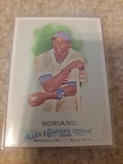 Alfonso Soriano #249 Baseball Cards 2010 Topps Allen & Ginter Prices