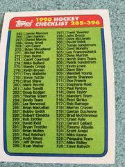 Checklist #265-396 #396 Hockey Cards 1990 Topps Prices