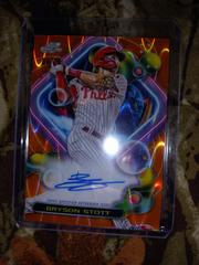Bryson Stott [Orange Galactic] Baseball Cards 2023 Topps Cosmic Chrome Autographs Prices
