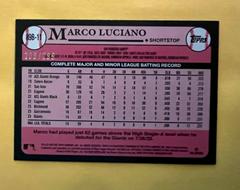 Back | Marco Luciano [Black] Baseball Cards 2024 Topps 1989
