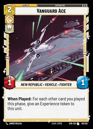 Vanguard Ace [Foil Hyperspace] #191 Star Wars Unlimited: Spark of Rebellion