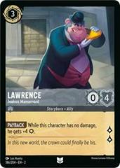 Lawrence - Jealous Manservant #186 Lorcana Rise of the Floodborn Prices