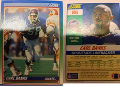 Carl Banks Football Cards 1990 Panini Score Prices