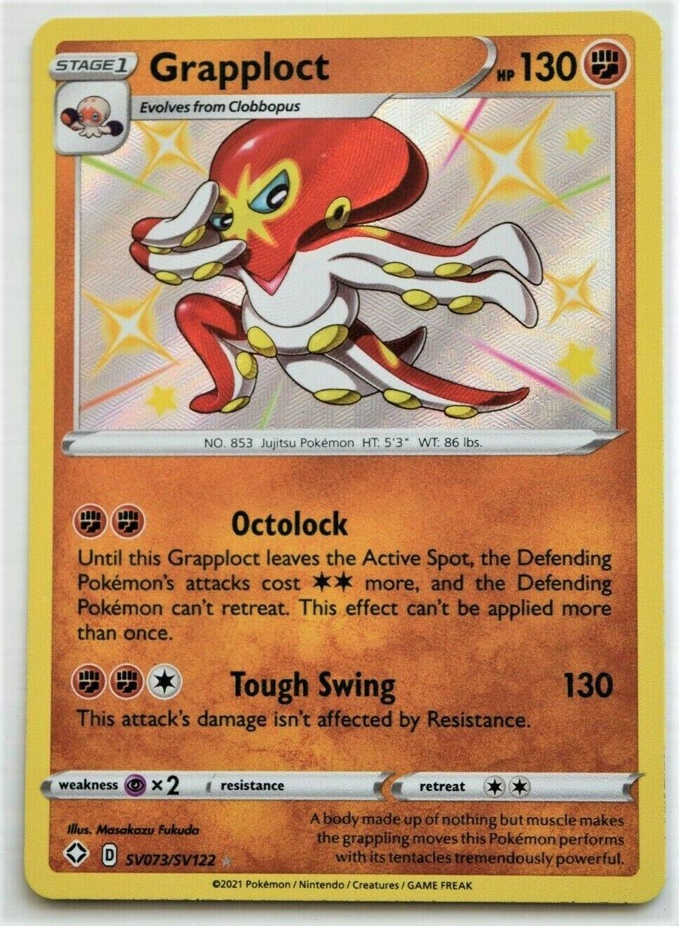 Grapploct SV073 Prices Pokemon Shining Fates Pokemon Cards