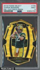 Aaron Rodgers [Gold Prizm Die-Cut] #156 Football Cards 2018 Panini Select Prices