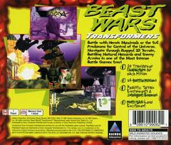 Back Cover | Beast Wars Transformers Playstation