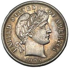 1905 [PROOF] Coins Barber Dime Prices