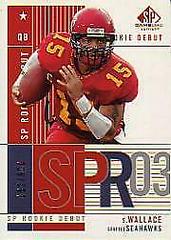 Seneca Wallace #107 Football Cards 2003 SP Game Used Prices