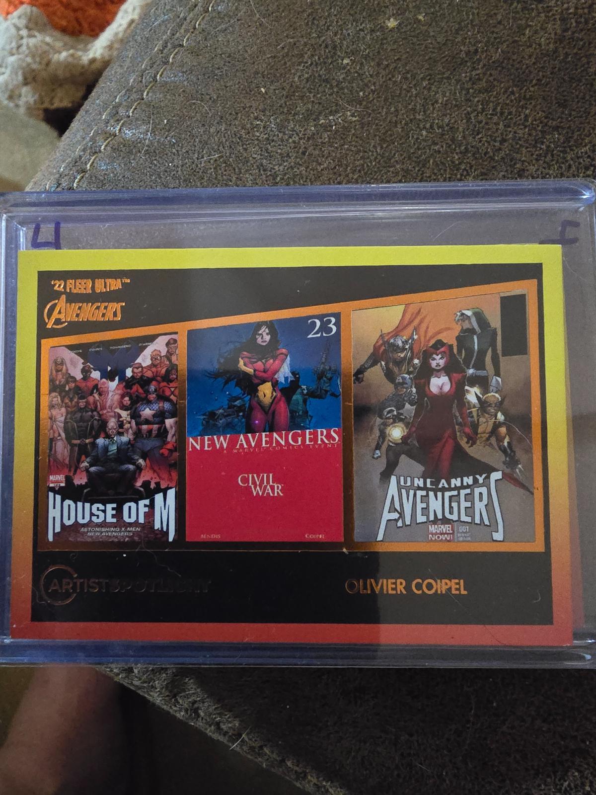 Oliver Copiel [Orange Foil] #AS-8 Marvel 2022 Ultra Avengers Artist Spotlight